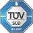 Das TÜV Süd Logo steht für eine Zertifizierung von Qualität und Sicherheit in verschiedenen Branchen, gekennzeichnet durch eine markante sechseckige Form und blaue Farben.